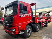 东风平板车 13吨后桥拖150 200挖掘机拖板车