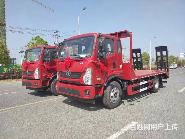 80-120单桥挖机平板拖车  蓝牌黄牌拖板车降价 - 图片 4