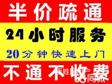 20分钟上门24小时通下水道,马桶、地漏、3天质保 - 图片