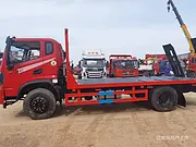东风T3新款120挖机拖板车 加强型双弹簧爬梯
