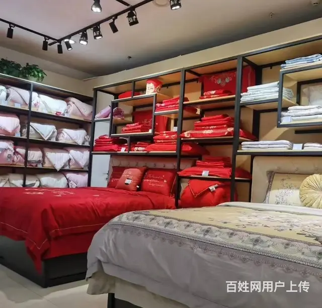 家纺床品展柜，展台定做，家纺店设计，装修，货柜定做 - 图片 2