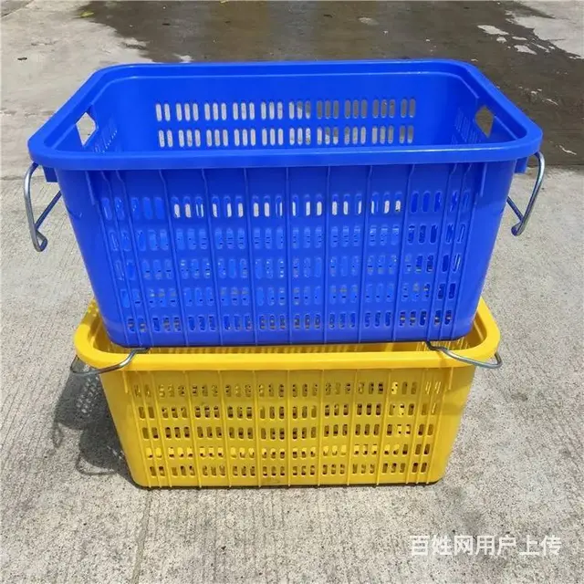 塑料冷藏箱塑料整理箱收纳箱周转筐折叠筐错位箱鸡蛋筐 - 图片 3