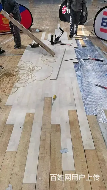 东三省区域篮球馆体育馆木地板打磨翻新防滑彩漆 - 图片 8