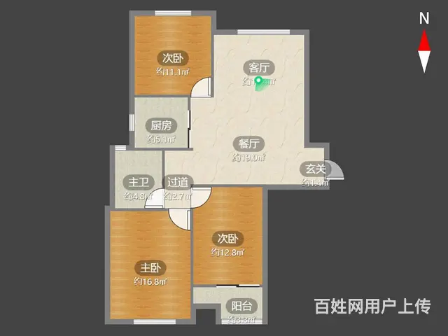 天宁吾悦旁水晶城精装修三房有钥匙随时看房 - 图片 9