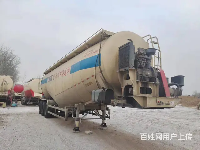 精品19年68方带机组扬州中集 水泥罐车 - 图片 5
