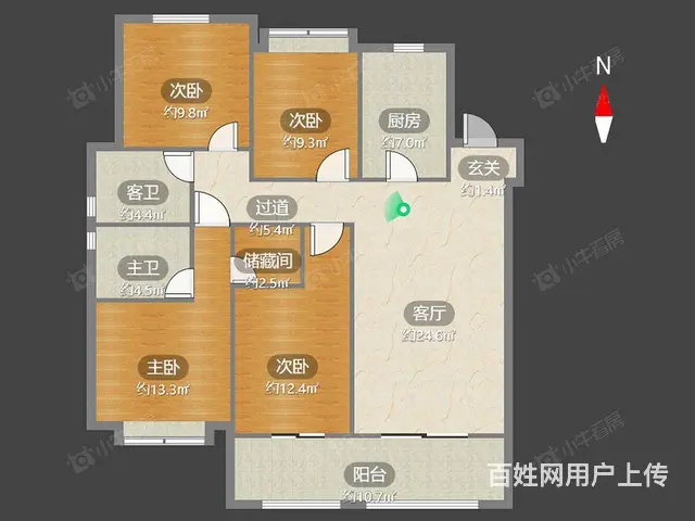 新！（市中心品质楼盘精装交付未入住中间楼层全天采光） - 图片 11