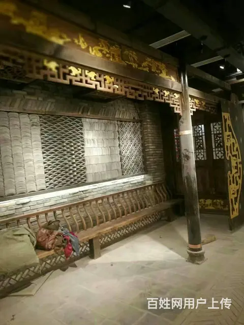 四川乐山实木长廊美人靠制作 - 图片 8