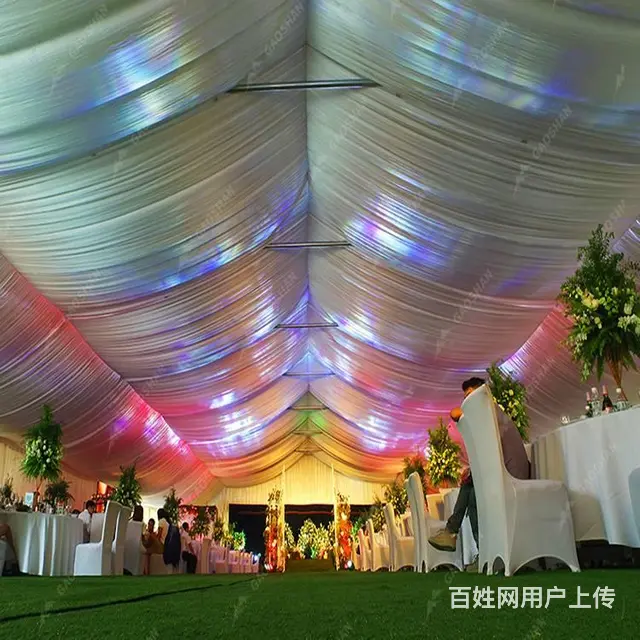 婚礼帐篷出租 婚庆篷房租赁 浪漫婚礼大棚出售 - 图片 1