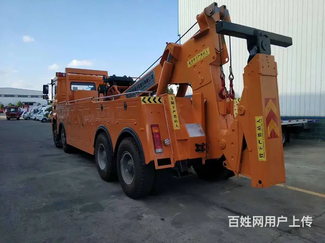 东风一拖二拖吊连体道路救援一拖二带吊清障车拖车价格 - 图片 12