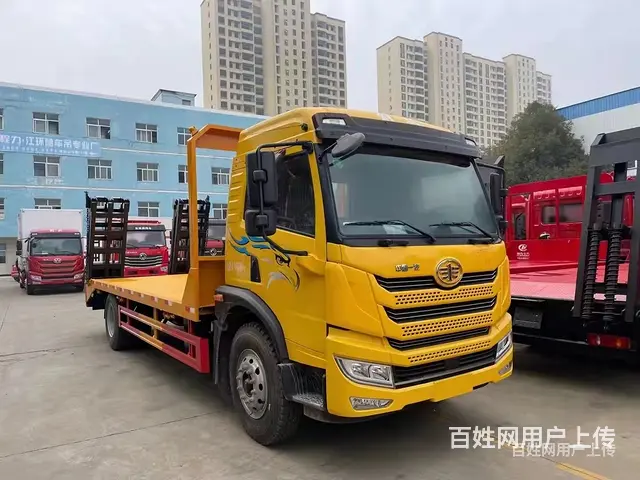 解放龙V单桥拖板车 挖机平板车 限时秒杀价 - 图片 5