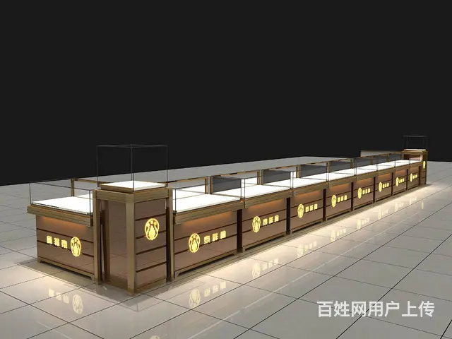 黄金珠宝展柜，玉器展柜，银饰展柜，珍珠展柜，柜台 - 图片 7