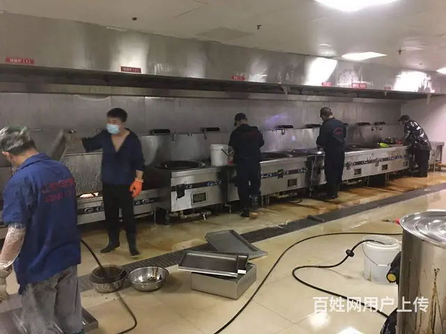 昆山陆家餐饮公司食堂油烟机管道清洗 资质齐全 - 图片 3