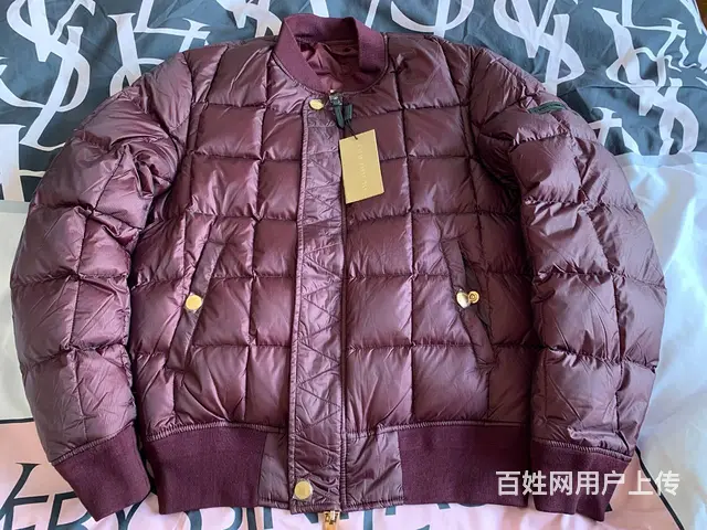 全新带吊牌Burberry巴宝莉双面穿菱格羽绒服 - 图片 1