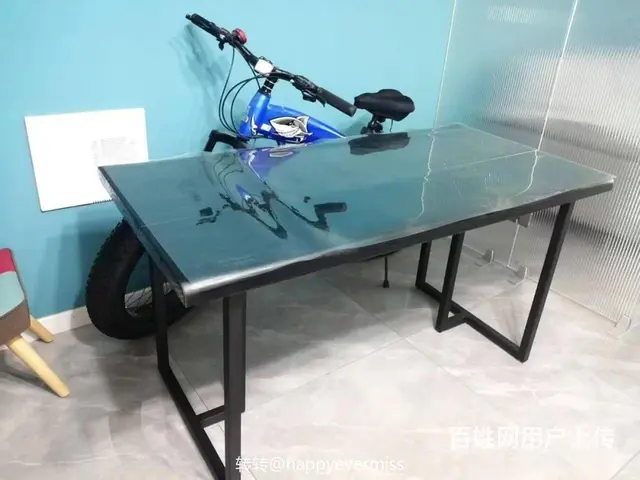 铁艺桌子实木面板 70cm宽140cm长 - 图片 2
