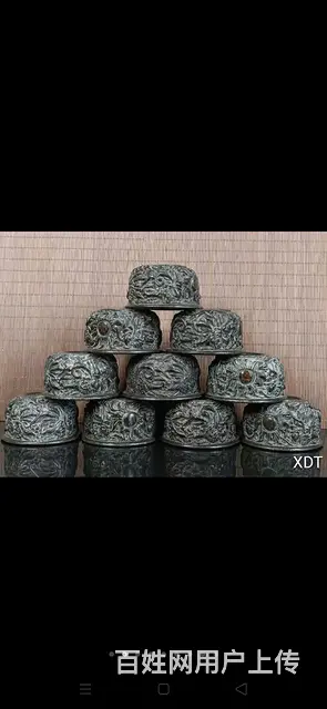 珍藏●黑牛角双龙戏珠茗杯 - 图片 2