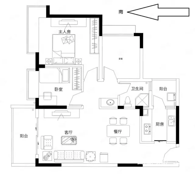 小三居 近医院 明厨明卫 抢手户型 - 图片 10