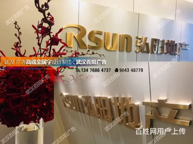 武汉光谷制作做水晶字亚克力logo墙 - 图片 8