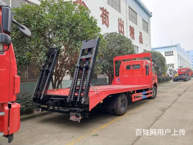 东风多利卡平板车 可拉15吨挖机铲车平板拖车 现车 - 图片 6