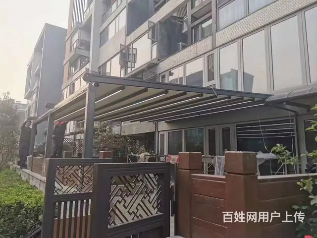 淄博雨棚遮阳棚设计定制凉亭廊架阳光房葡萄架园林景观 - 图片 3