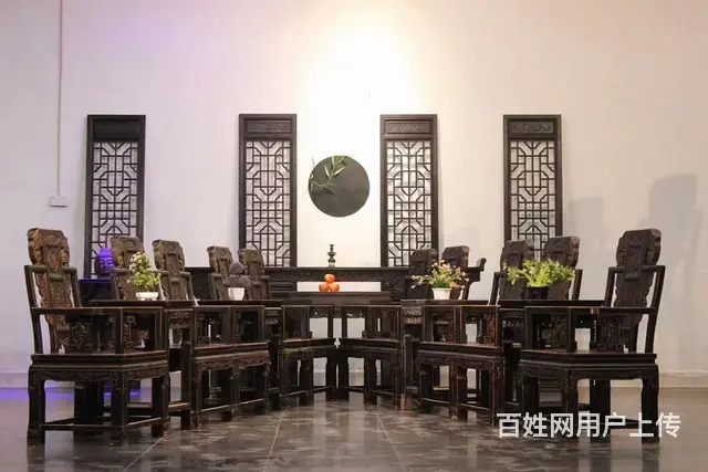 象椅中堂16件，象力大无穷，却性情温和；憨态可掬， - 图片 3