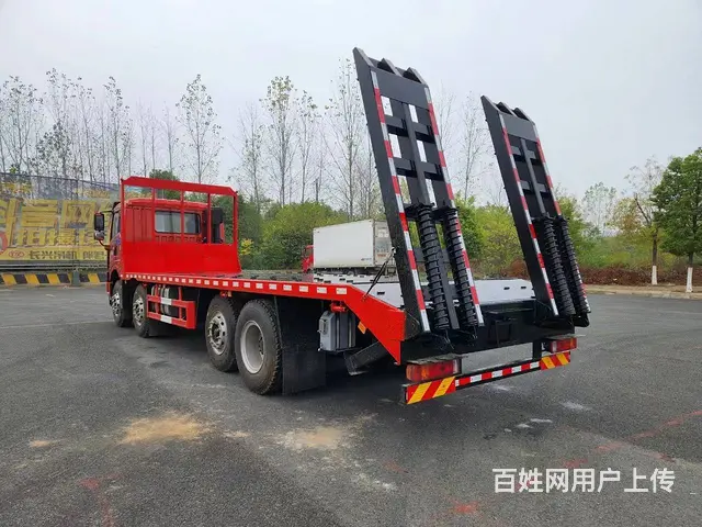 解放悍V8x2挖机板车价格 前四后六拖板车可分期 - 图片 8