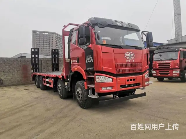 拉30吨挖机拖车解放四桥挖掘机平板车可分期付款 - 图片 4