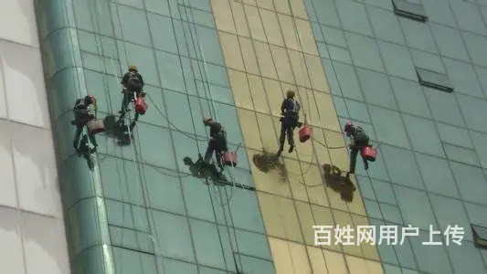 焦作外墙清洗 玻璃幕墙铝塑板清洗 高空安装 - 图片 3