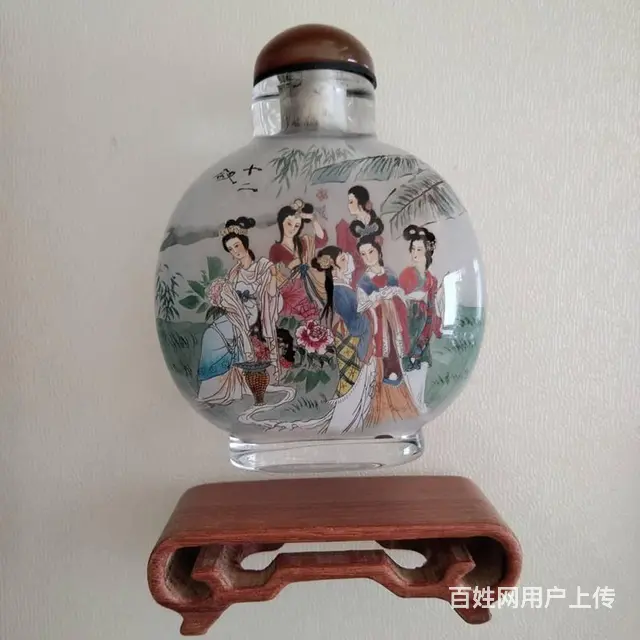 金陵十二钗图鼻烟壶 - 图片 2