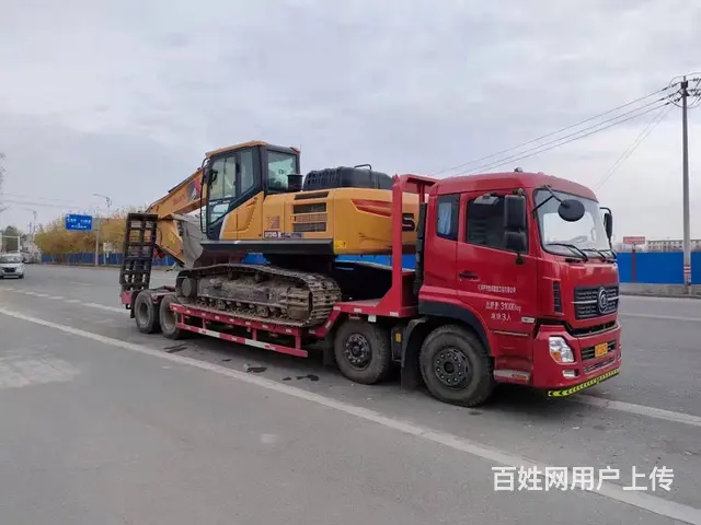 东风前四后八低凹拖板车 承载力更强的工程机械拖车 - 图片 9