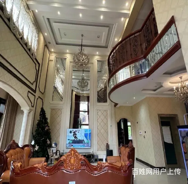 群力双拼别墅出租，挑高客厅使用650平带车库花园商住均可 - 图片 1