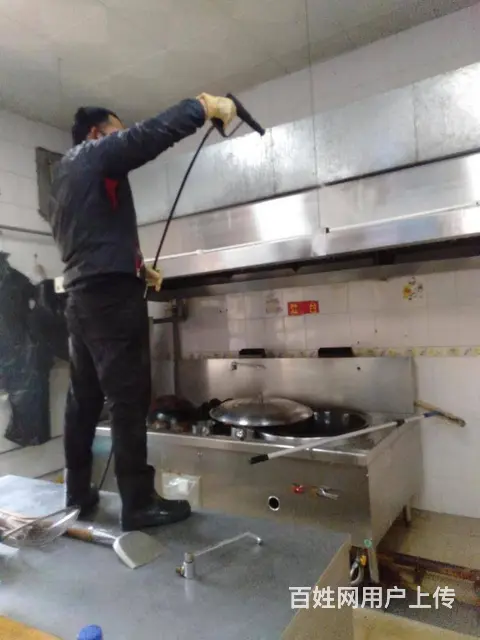 昆山巴城油烟机清洗 连锁店餐厅酒店厨房排烟设备清洗 - 图片 1
