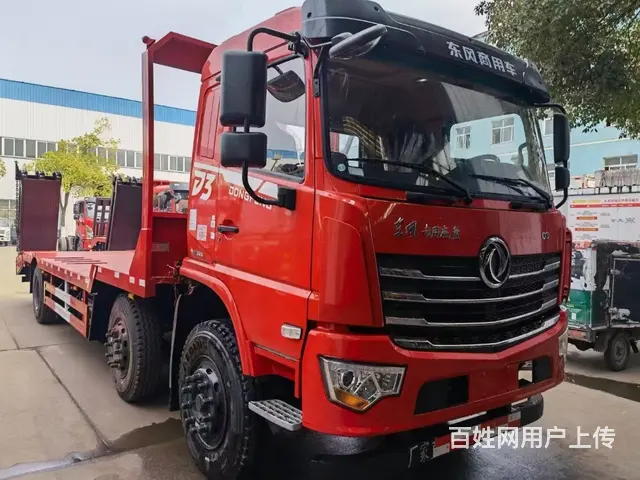东风国六小三轴挖机平板运输车　平板车有现车随提随走 - 图片 2