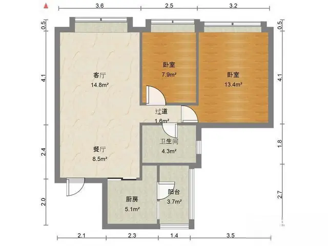 近拱北，前山轻轨站楼上 中海环宇城 精装2房 配置齐全 - 图片 8