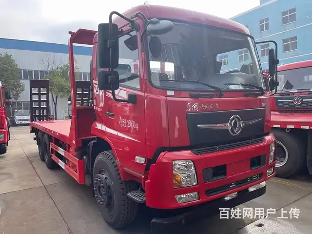 国六东风D3V后八轮平板车 平板拖车 全国包送车 - 图片 2
