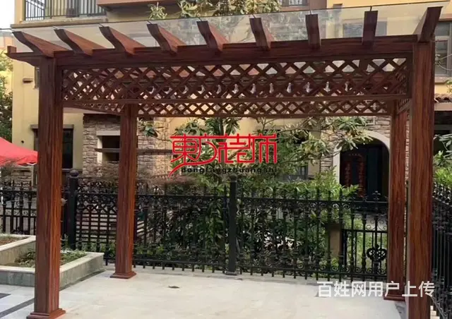 淄博雨棚遮阳棚设计定制凉亭廊架阳光房葡萄架园林景观 - 图片 8