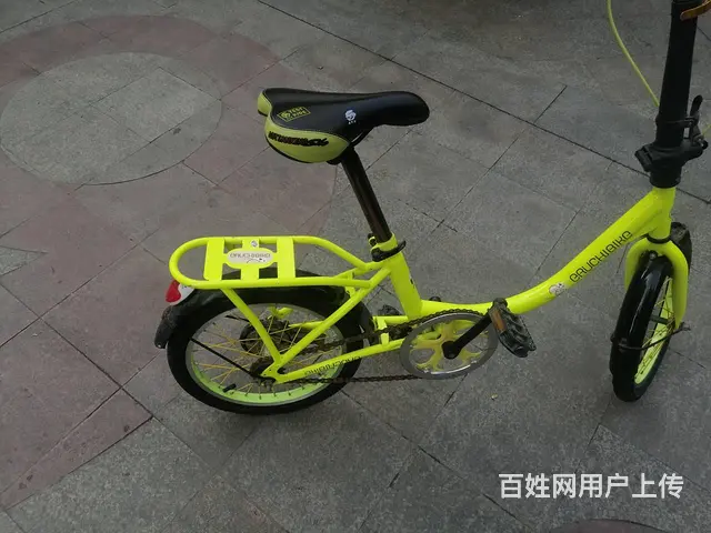 菊黄色自行车16圈九五新 - 图片 3
