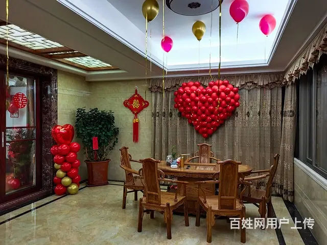 揭阳婚宴布置场地 订婚宴布置 婚房布置气球 - 图片 7