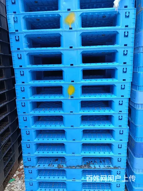 大泉州收售塑料托盘二手塑胶卡板防潮仓储旧木托盘木栈 - 图片 4