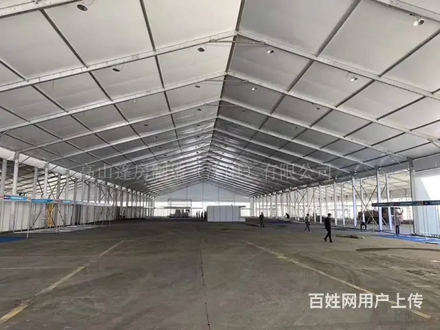 大型工业仓储篷房，铝合金临时车间，户外防尘大棚搭建 - 图片 1