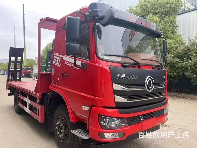 国六单桥平板车挖机拖车厂家都有哪些车型配置 - 图片 2