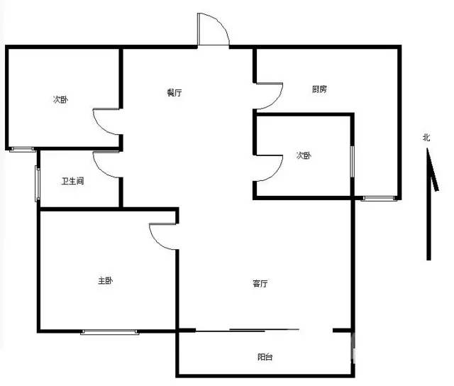 银通苑安置小区三区3室2厅1卫96㎡ 急卖 - 图片 10
