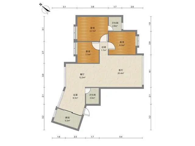 城市风景 人民西路，电梯三房两卫，南北通，精装修，九中学急售 - 图片 11