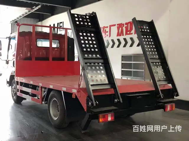 重汽豪曼平板车价格 拖小型挖掘机叉车收割机运输车 - 图片 12