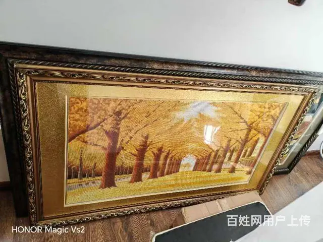 黄金满地十字绣，1.47m✘0.83m，忍痛割爱。 - 图片 2