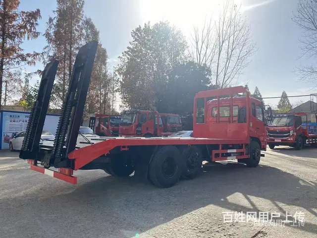 东风前二后六玉柴245马力挖机板车 平板车 价格 - 图片 3