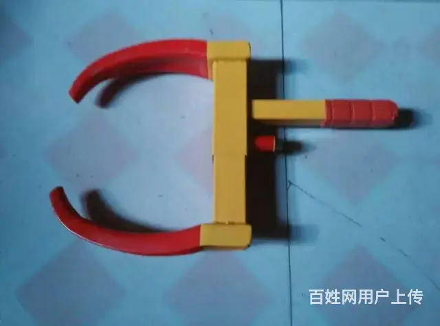 加厚老虎钳轮胎锁车轮锁车器执法专用牛角锁 - 图片 1