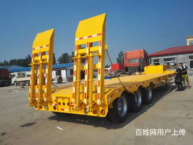 订做13米挖掘机平板运输车15562397045 - 图片 10