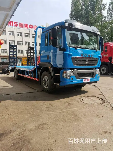 重汽豪沃TX单桥6米8低平板拖车 拉15吨挖机设备 - 图片 3