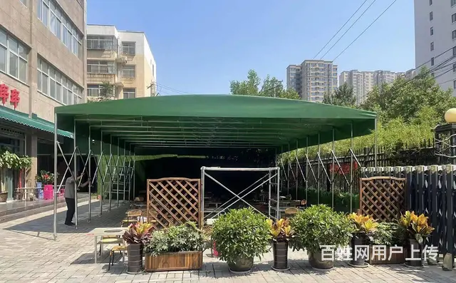 推拉雨棚户外工作棚篮球场雨棚仓库蓬物流篷 - 图片 2