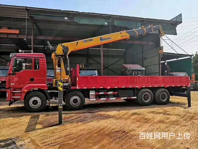 陕汽德龙14吨前四后八随车吊现车低价出售 - 图片 1